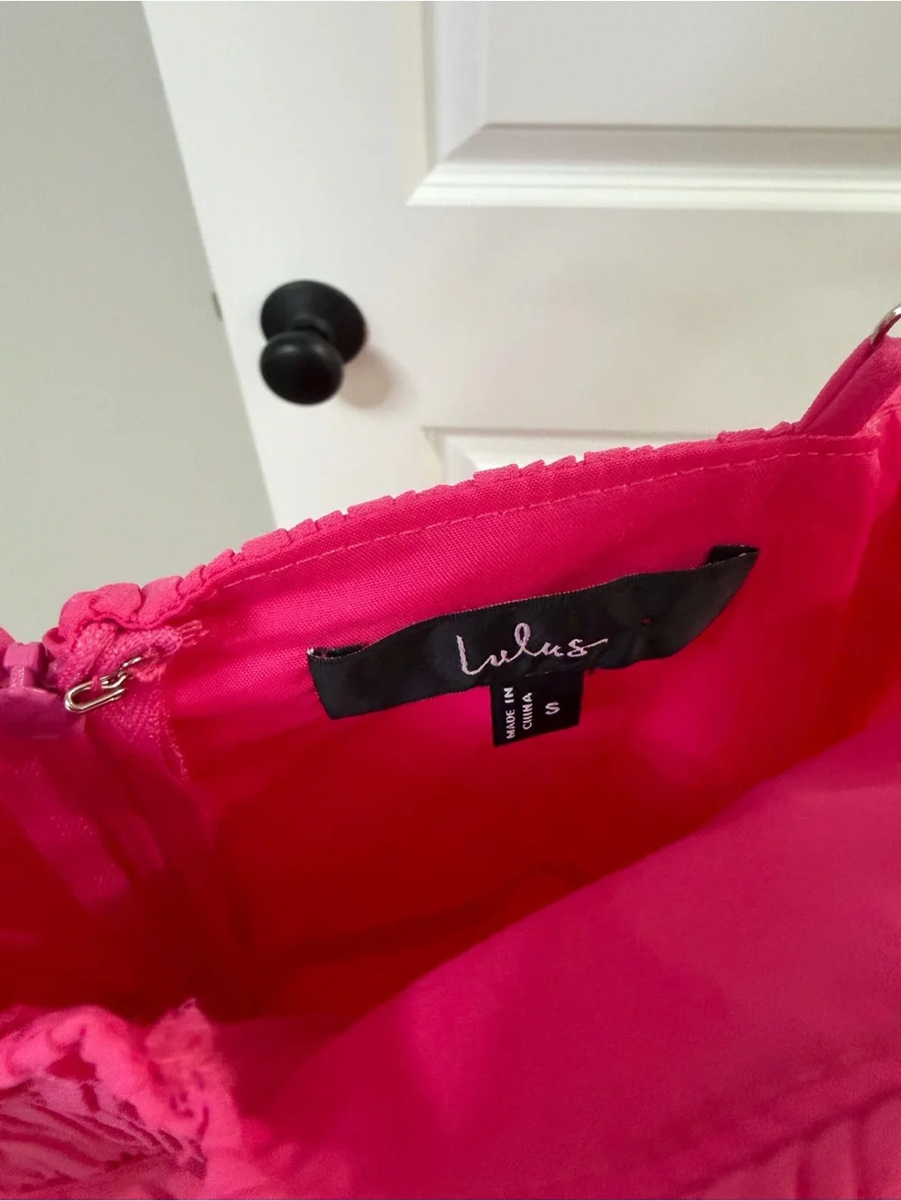 Lulu's Fuchsia Tiered Pleated Midi Dress